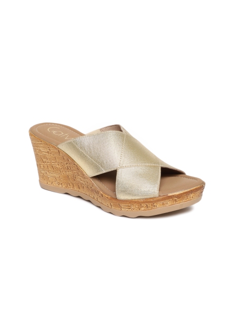 

Catwalk Women Gold-Toned Solid Wedges