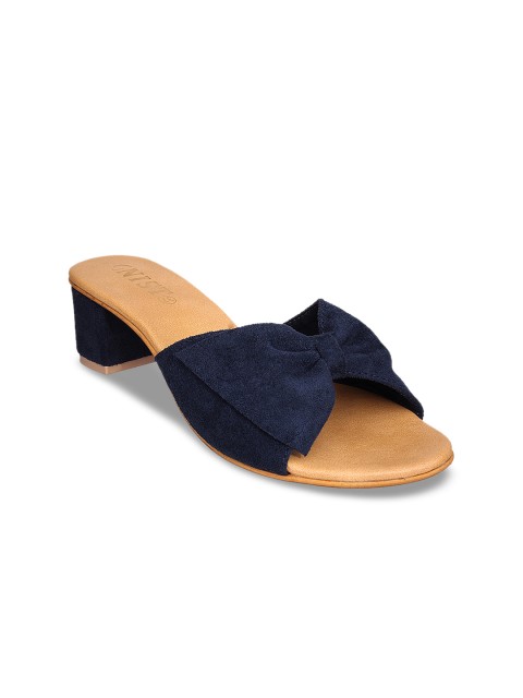 

GNIST Women Navy Blue Solid Sandals