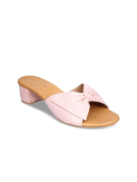 

GNIST Women Pink Solid Sandals