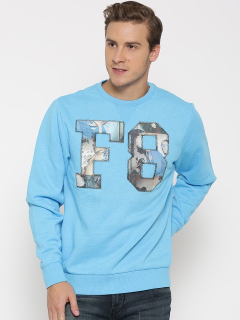 

Flying Machine Men Blue Sweatshirt