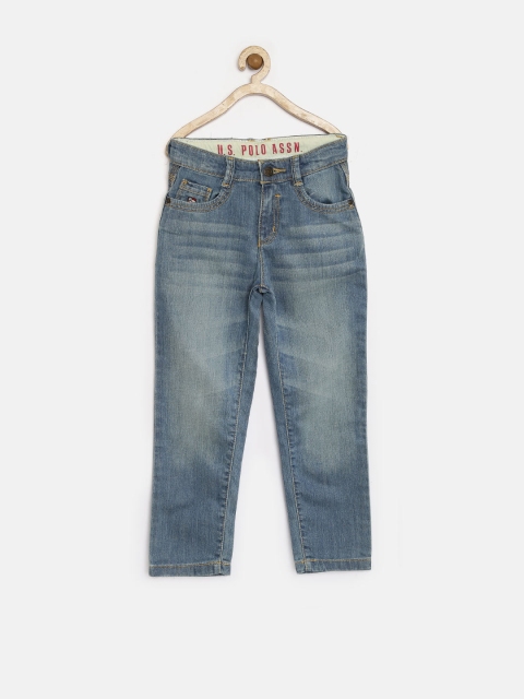 

U.S. Polo Assn. Kids Boys Blue Washed Slim Jeans