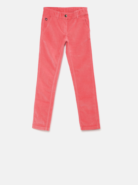 

U.S. Polo Assn. Kids Girls Pink Regular Fit Trousers