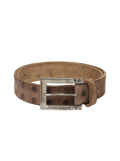

Flying Machine Men Brown Leather Belt