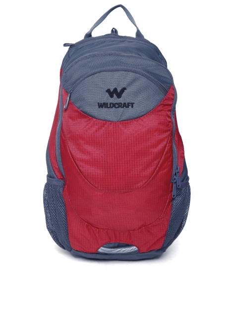 

Wildcraft Unisex Red & Grey Backpack