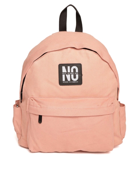 

Kook N Keech Women Pink Solid Backpack