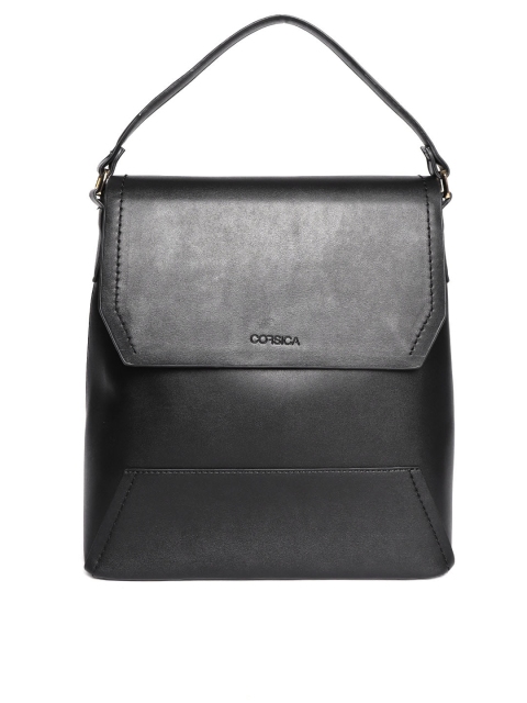 

CORSICA Women Black Solid Backpack