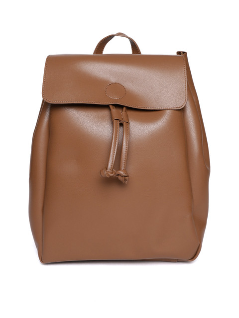 

ether Women Brown Solid Backpack