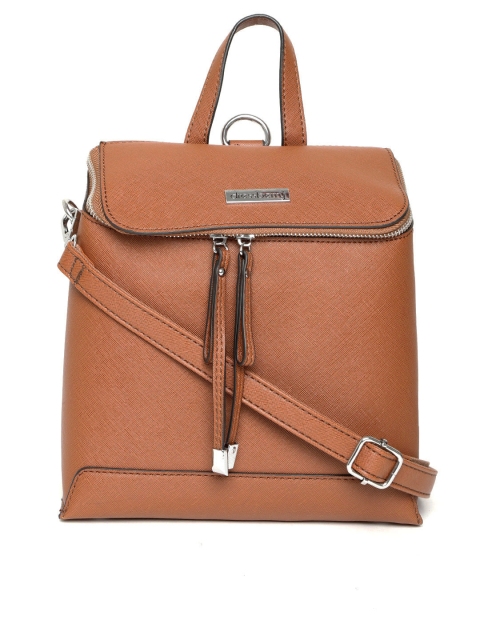 

DressBerry Women Tan Brown Solid Backpack