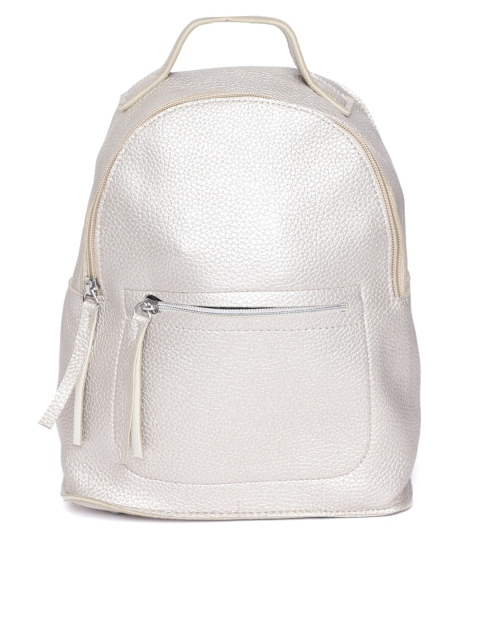 

DressBerry Women Gold-Toned Solid Backpack
