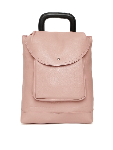 

Mast & Harbour Women Pink Solid Backpack