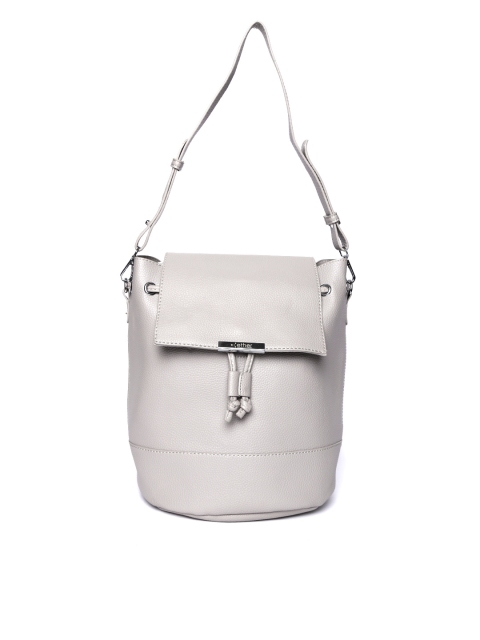 

ether Women Grey Solid Backpack