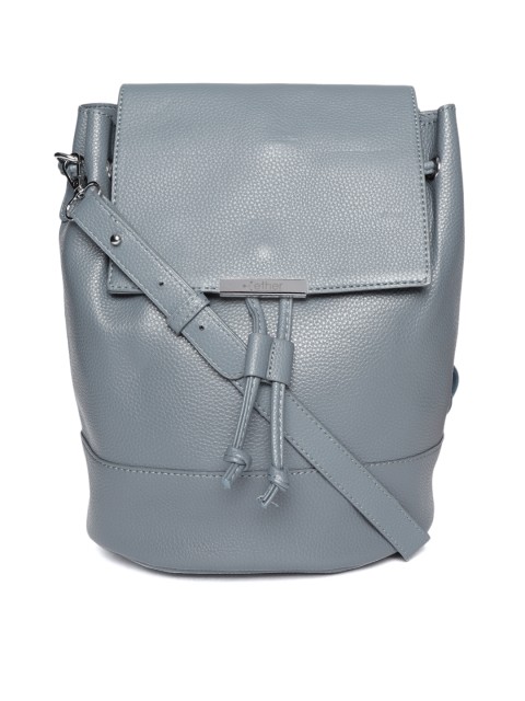 

ether Women Grey Solid Backpack