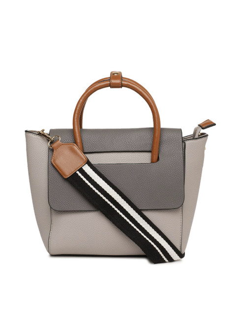 

Mast & Harbour Grey Textured Handheld Bag