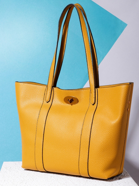 

Mast & Harbour Mustard Textured Shoulder Bag