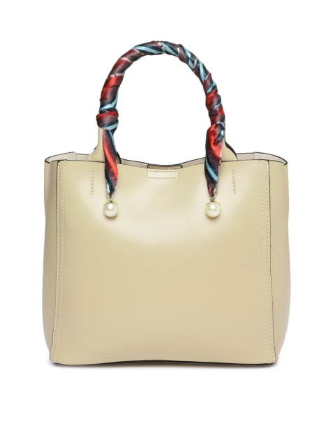 

DressBerry Beige Solid Handheld Bag