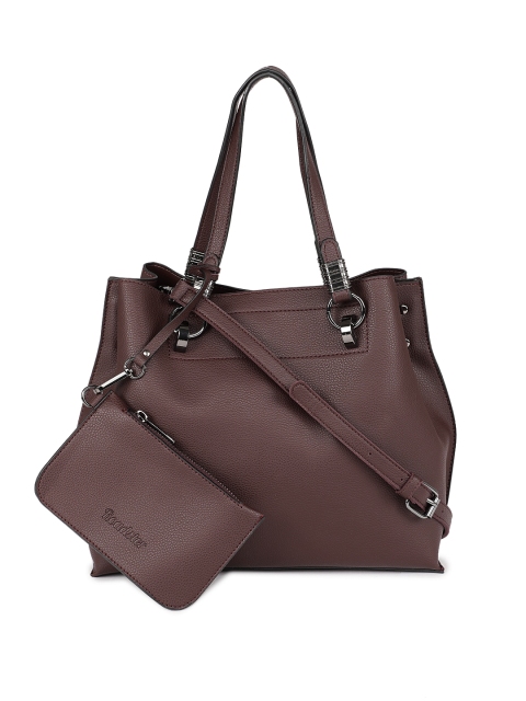 

Roadster Burgundy Textured Handheld Bag