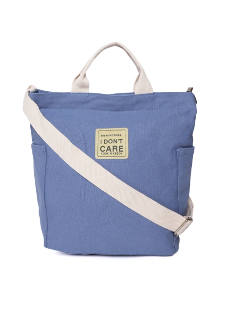 

Kook N Keech Blue Solid Handheld Bag