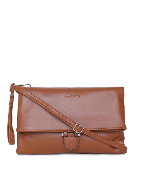 

DressBerry Tan Solid Sling Bag