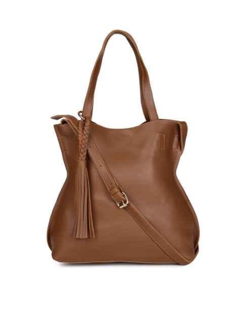 

ether Tan Solid Shoulder Bag