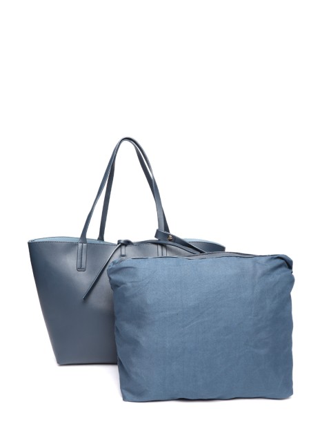 

ether Navy Blue Solid Shoulder Bag With Pouch