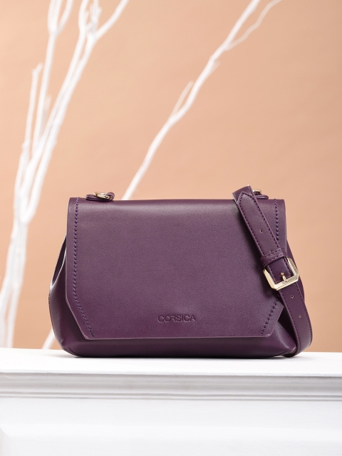 

CORSICA Purple Solid Sling Bag