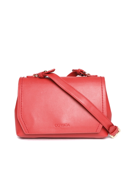 

CORSICA Red Solid Sling Bag