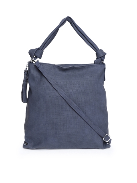 

DressBerry Navy Blue Textured Hobo Bag