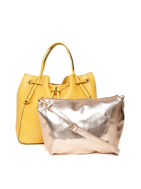 

DressBerry Solid Set of 2 Handbags, Yellow