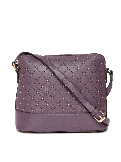 

DressBerry Purple Embellished Sling Bag