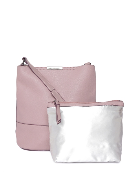 

Mast & Harbour Lavender Solid Sling Bag with zipper bag