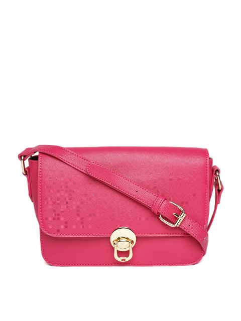 

DressBerry Fuchsia Solid Sling Bag