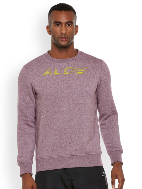 

Alcis Men Purple Solid Sweatshirt
