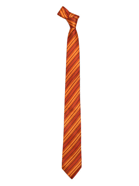 

Alvaro Castagnino Orange Striped Skinny Tie