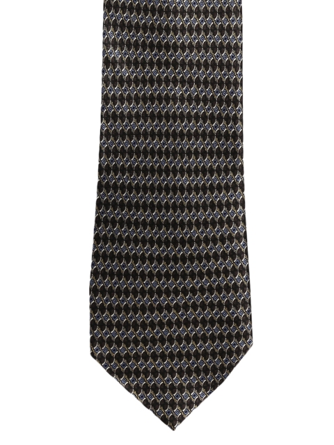 

Alvaro Castagnino Black & Brown Woven Design Skinny Tie