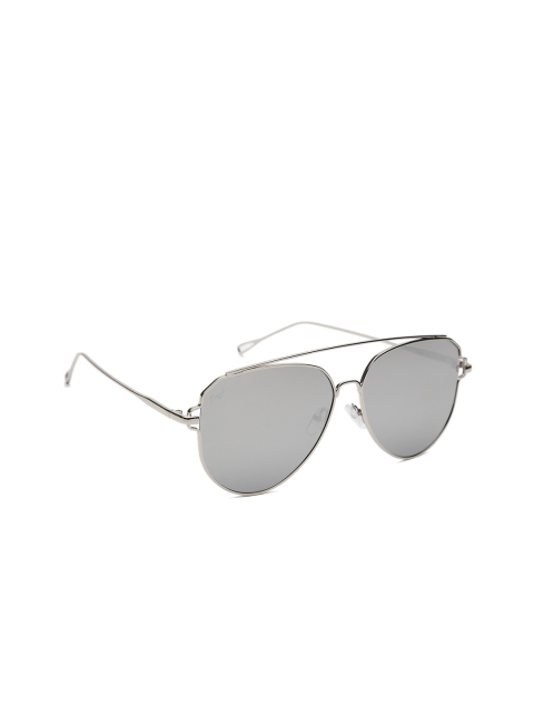 

Floyd Unisex UV Protected Aviator Sunglasses 8896, Silver