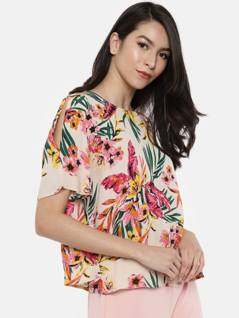 

ONLY Women Off-White Printed Top