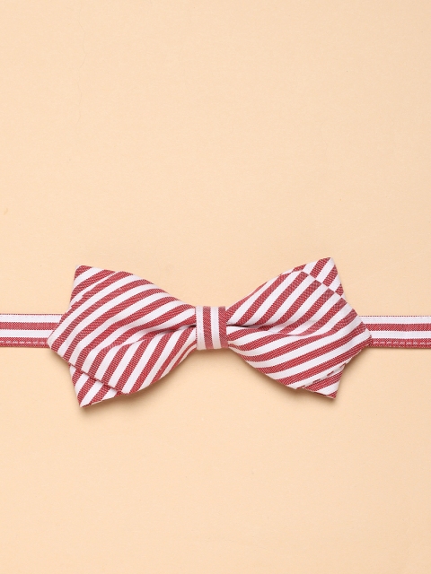 

Mr Bowerbird Red & White Striped Bow Tie