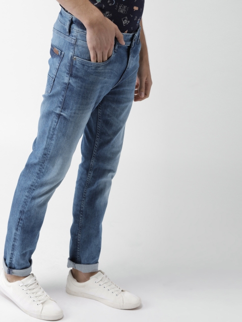 

Mast & Harbour Men Blue Skinny Fit Mid-Rise Clean Look Stretchable Jeans