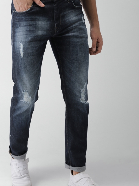 

Harvard Men Blue Slim Fit Mid-Rise Mildly Distressed Stretchable Jeans