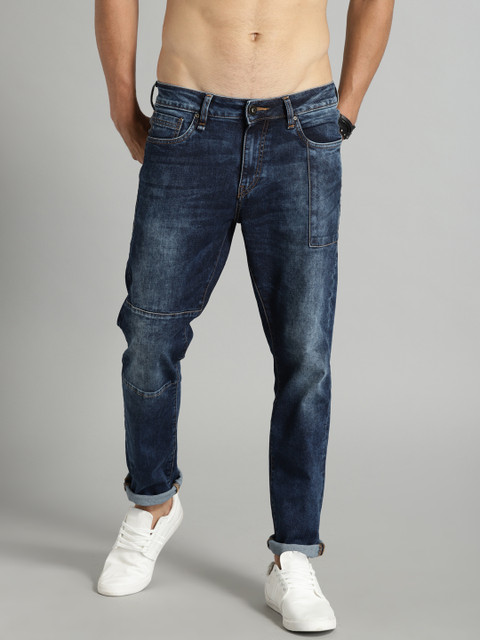 

Roadster Men Blue Tapered Fit Mid-Rise Clean Look Stretchable Jeans