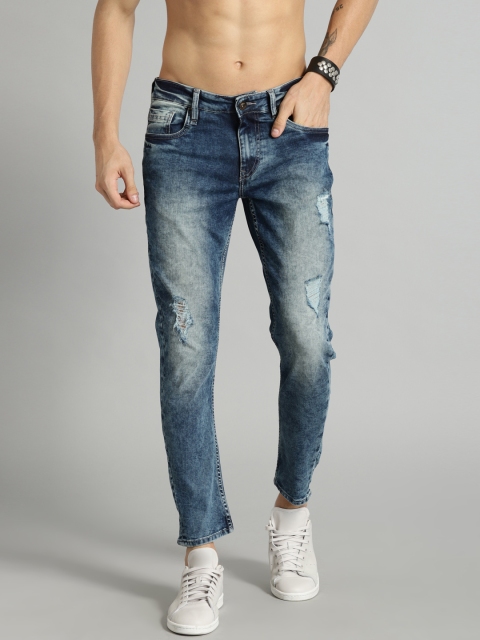 

Roadster Men Blue Slim Fit Mid-Rise Mildly Distressed Stretchable Jeans