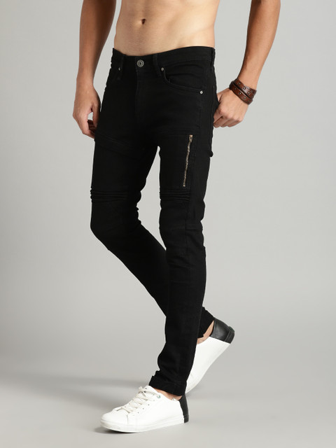 

Roadster Men Black Skinny Fit Mid-Rise Clean Look Stretchable Jeans