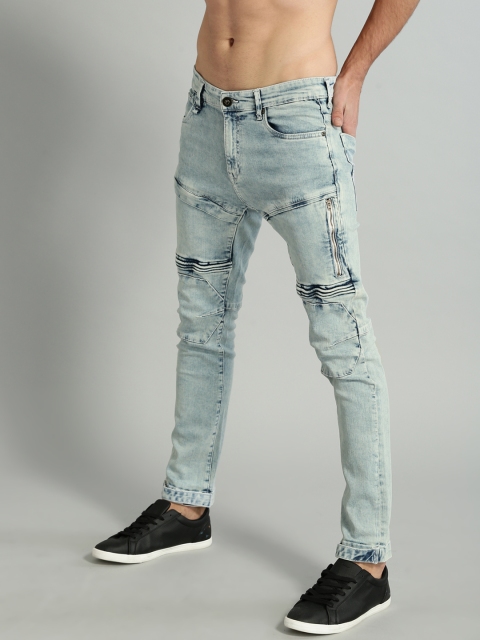 

Roadster Men Blue Skinny Fit Mid-Rise Clean Look Stretchable Jeans