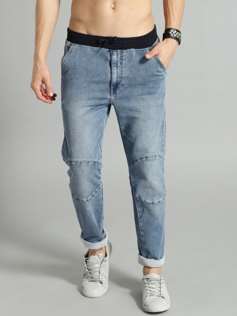 

Roadster Men Blue Jogger Mid-Rise Clean Look Stretchable Jeans