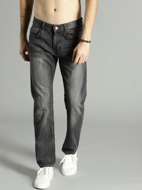 

Roadster Men Charcoal Grey Slim Fit Mid-Rise Clean Look Jeans
