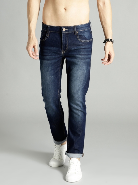 

Roadster Men Navy Blue Slim Fit Mid-Rise Clean Look Jeans