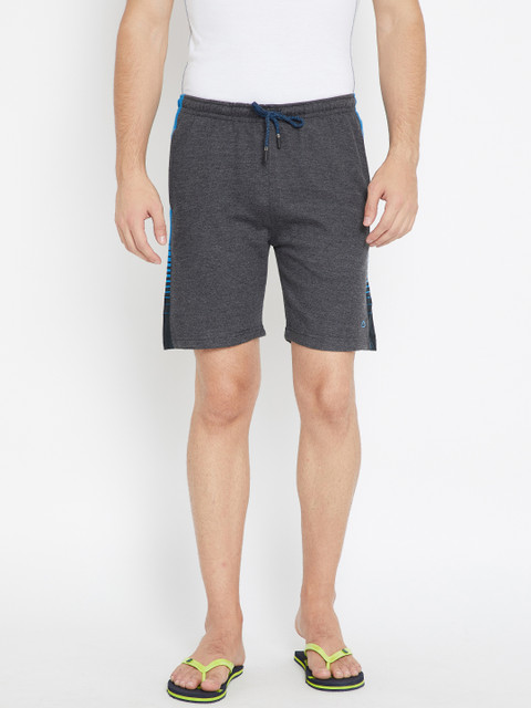 

Sweet Dreams Men Charcoal Grey Solid Lounge Shorts MS-171718COM