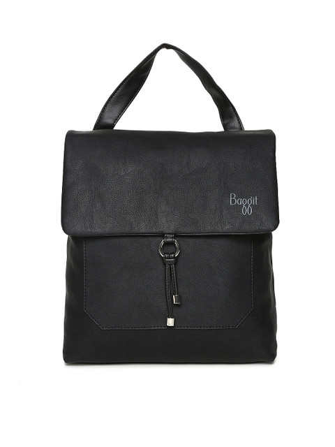 

Baggit Women Black Solid Backpack
