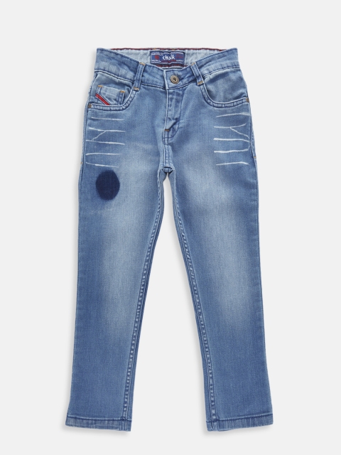 

CHALK by Pantaloons Boys Blue Regular Fit Mid-Rise Clean Look Stretchable Jeans