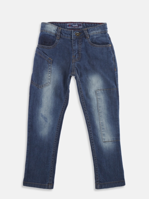 

CHALK by Pantaloons Boys Blue Tapered Fit Mid-Rise Clean Look Jeans